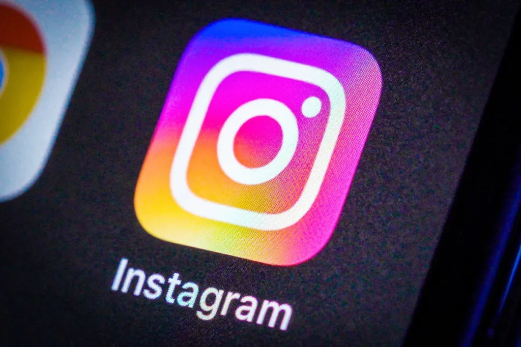 Foto do ícone do aplicativo do Instagram em um celular